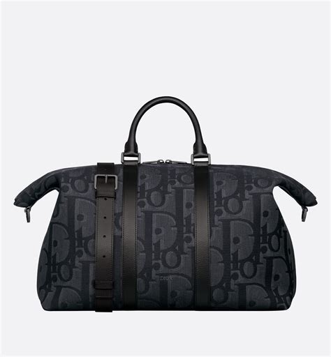 Weekender 40 Black Maxi Dior Oblique Jacquard .